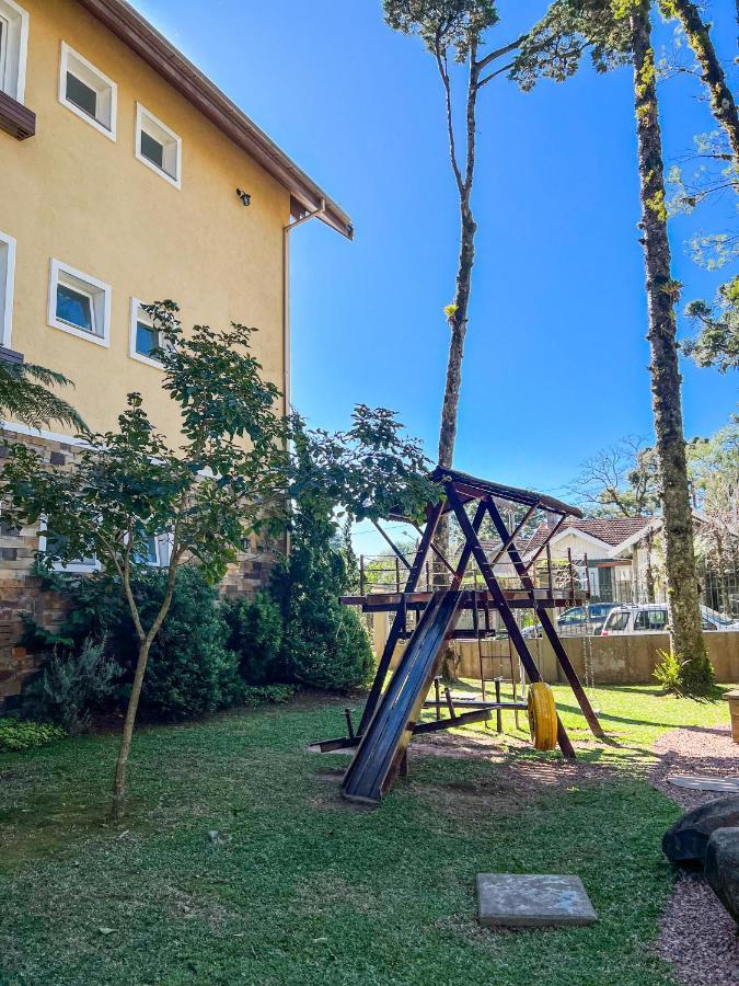 Apto Moderno Com Lareira, Piscina Aquecida E Infra Completo Em Gramado Exterior foto