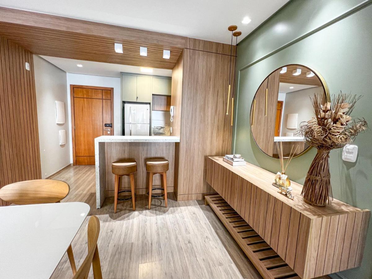 Apto Moderno Com Lareira, Piscina Aquecida E Infra Completo Em Gramado Exterior foto